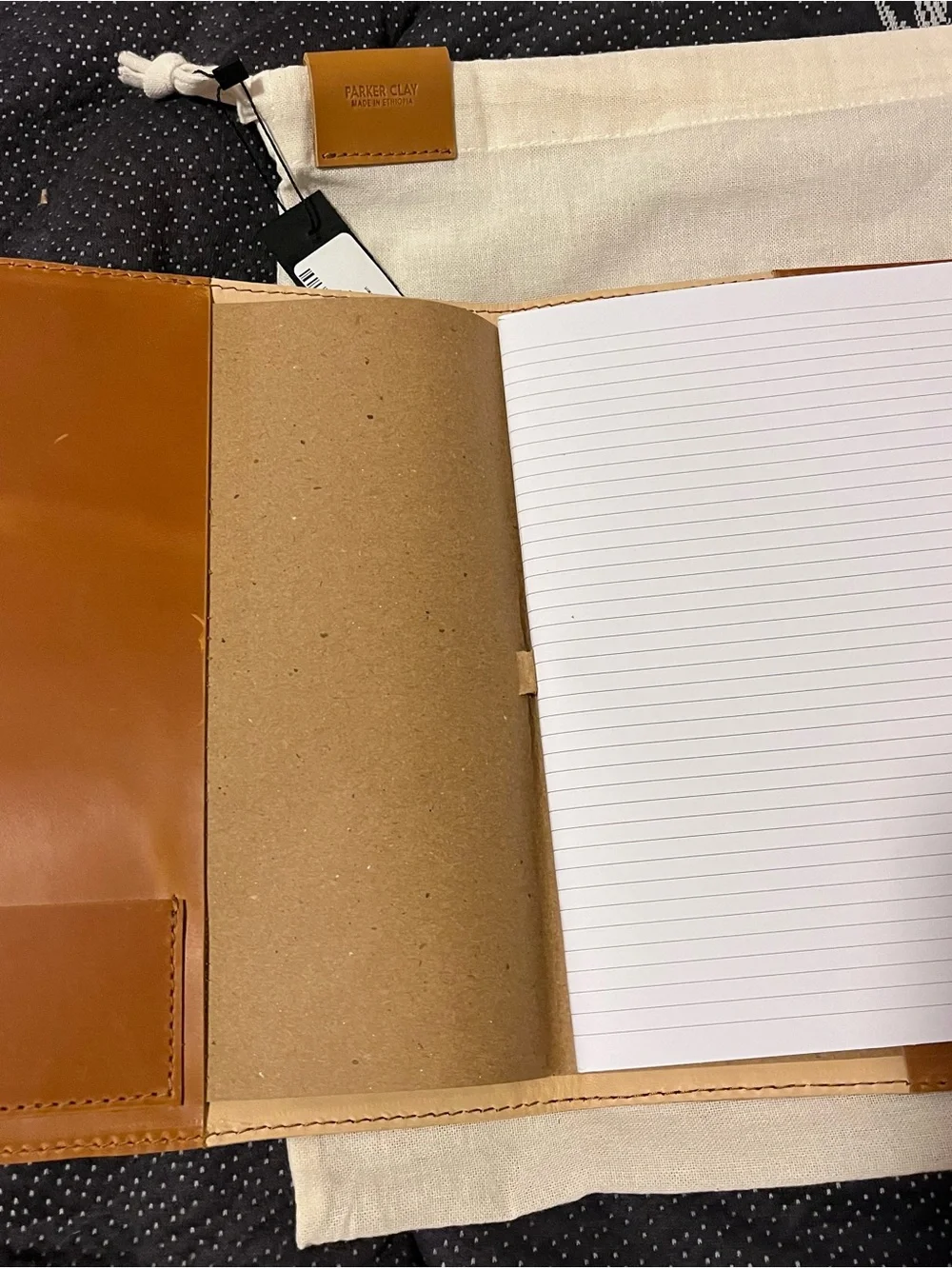 Parker Clay Brentwood Leather Briefcase w/ leather folio